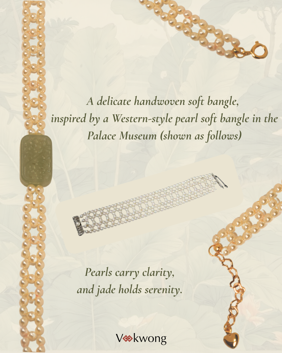 Lumina weave | Soft Braided Bracelet with Pearls and Jade