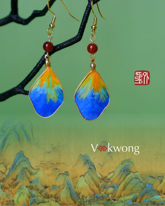 Jiangshan | Signature Ronghua Earrings with Rivers and Mountains