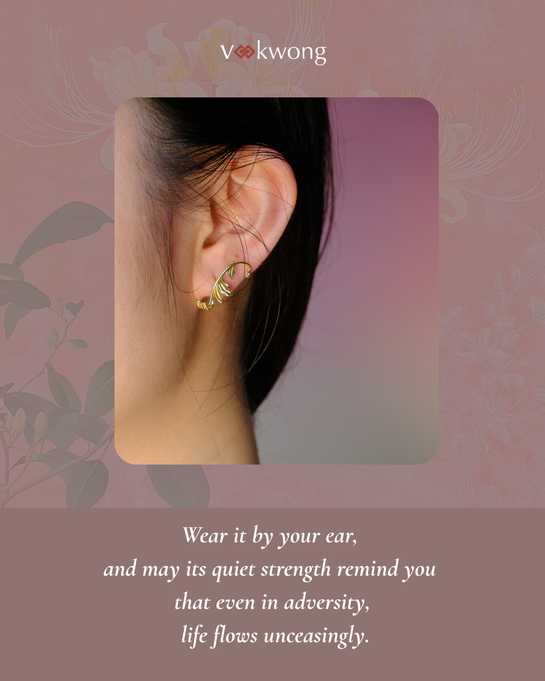 Sheng Sheng | Gilded Acanthus Ear Studs