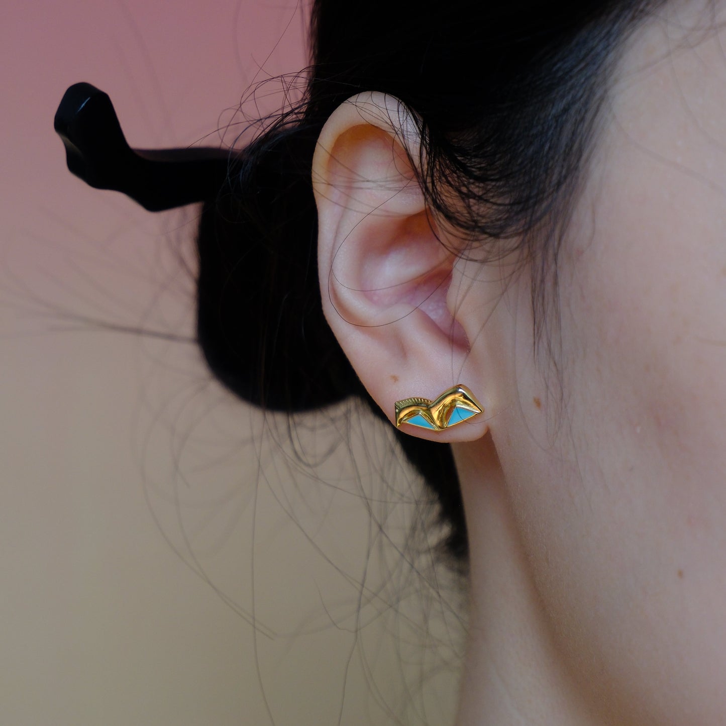 Gallop in Bloom | Gilded Chinese Tang Dynasty Inspired Steed Studs