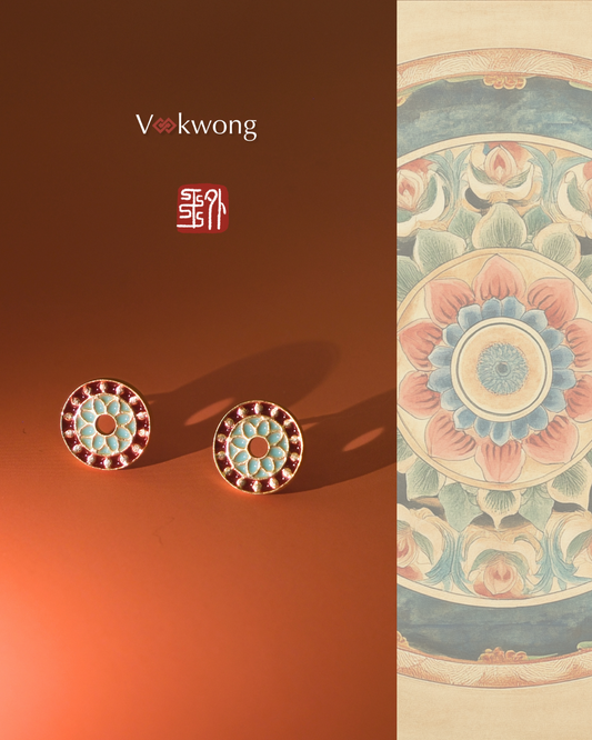 Dustless Halo | Enamel Dunhunag Ear Studs