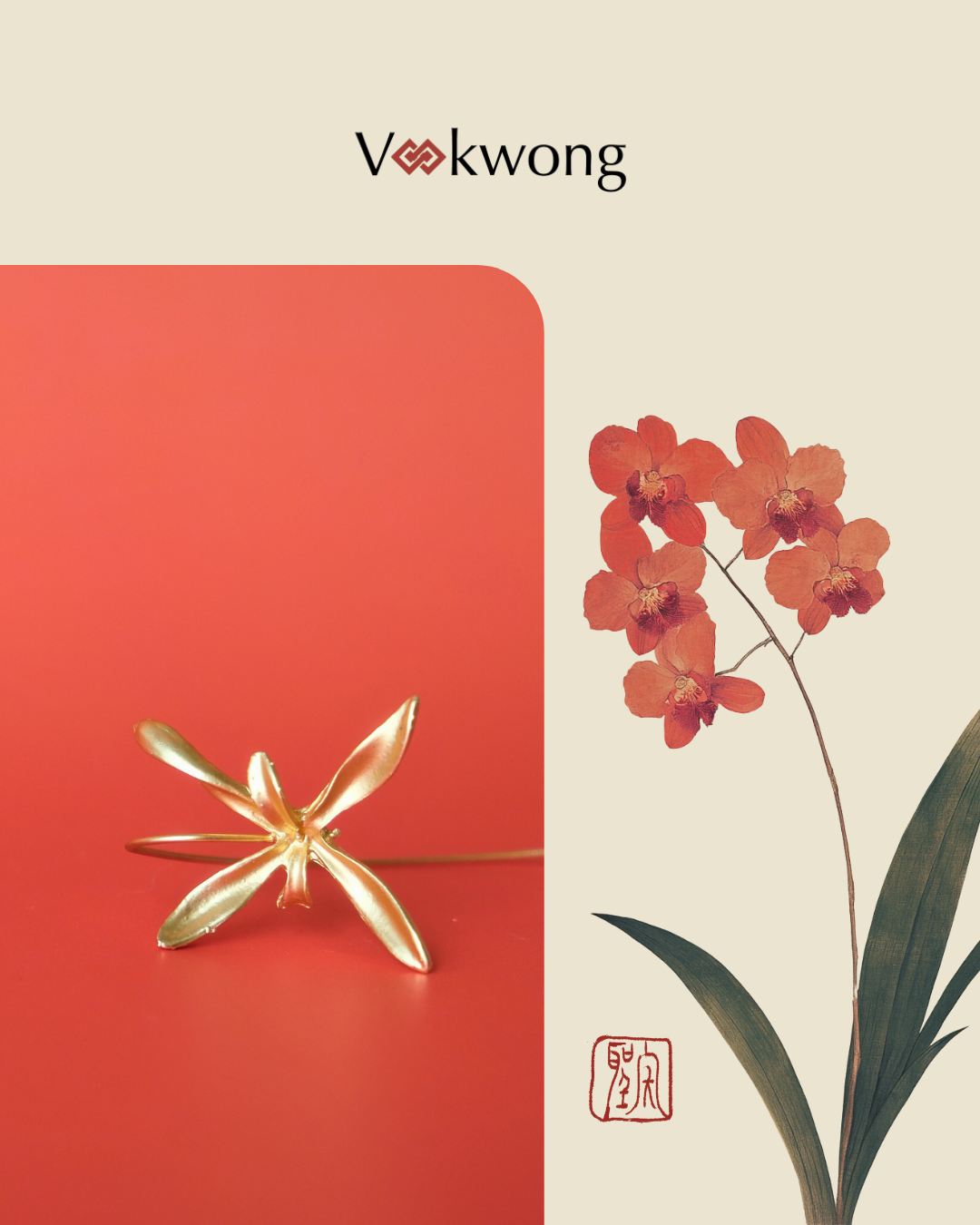 Valley Gleam | Silver Orchid Earrings