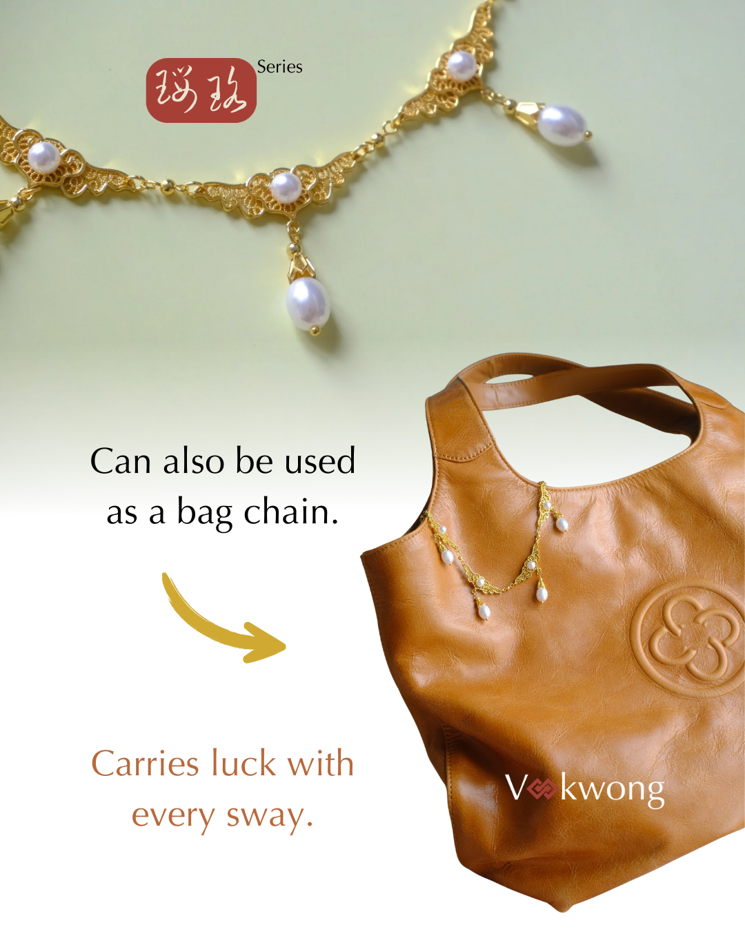 Wishbound Scroll | Lucky Charm Choker with Imitation Pearls